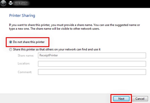 <br>
Printer Sharing