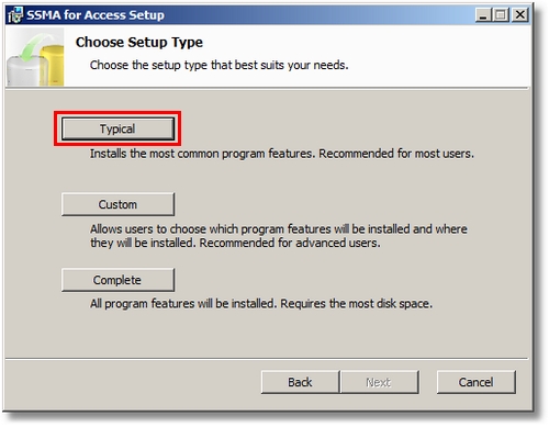Migration Wizard Start Screen