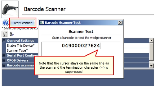 Keyboard Wedge Barcode Scanner Test