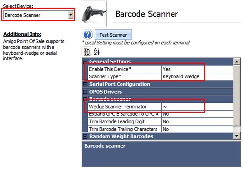 Keyboard Wedge Barcode Scanner Configuration