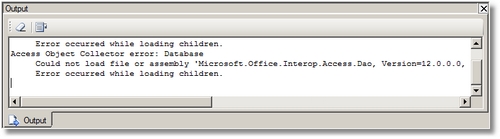 Missing MS Access 2007 Runtime Error