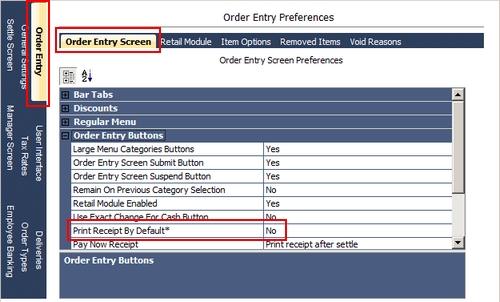 Automatic Receipt Printing on Order Submit