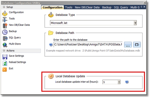Database Update Interval