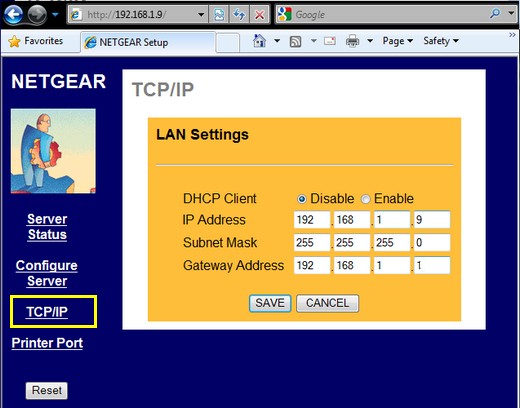 Print Server Configuration