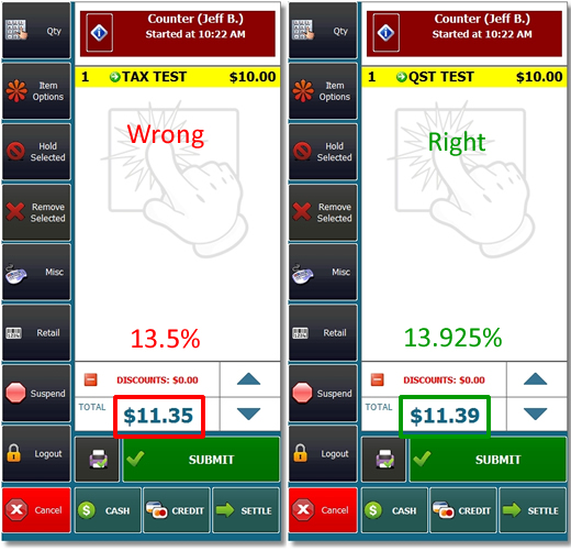 Quebec Sales Tax Test